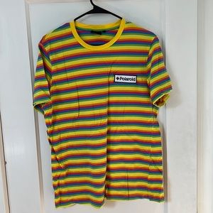 Mens Polaroid rainbow shirt